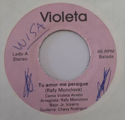 Violeta Arvelo Tu Amor Me Persigue / Desvelada VG+ 45RPM #1003