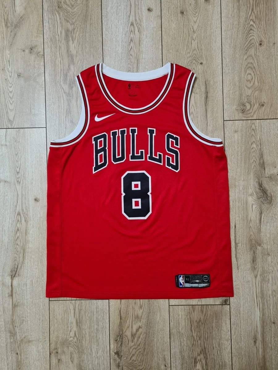 Red Nike NBA Chicago Bulls Lavine #8 T-Shirt Junior