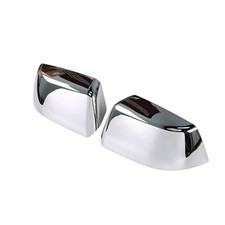 2 PCS Chrome Top Half Mirror Cover Cap Fit for Chevy 2015-2020