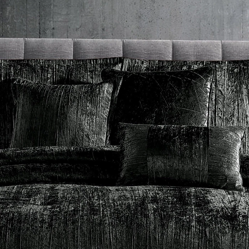 Riverbrook Home Turin Plush Comforter Set, King, Black, 7-Piece Set - Image 2 of 4