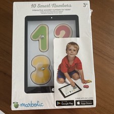 Marbotic 10 Smart Numbers -Interactive Wooden Numbers for Tablet Educational Toy
