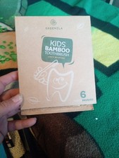 Greenzla Kids Bamboo Toothbrushes, 6-Pack, BPA-Free, Soft Bristles, Eco-Friendly