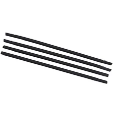 4Pcs Weatherstrip Window Moulding Trim Seal Belt for Honda Civic 2016-2021 Black