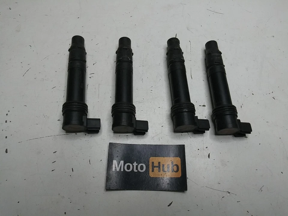 2004 04 03-04 KAWASAKI NINJA ZX6R ZX636 IGNITION COILS STICKS SPARK PLUG CAPS - Image 4 of 4