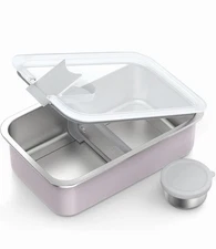 Stainless Steel Bento Lunch Box for Kids, 33oz Leak-Proof Lunch Box Container...