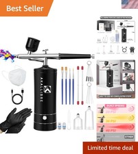 Airbrush Kit with Compressor, 48PSI High-Pressure Non-Clogging