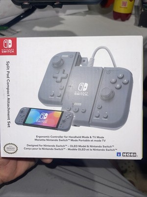 Switch Accessory: Controller - HORI Split Pad Compact Attachment Set - Slate Gra