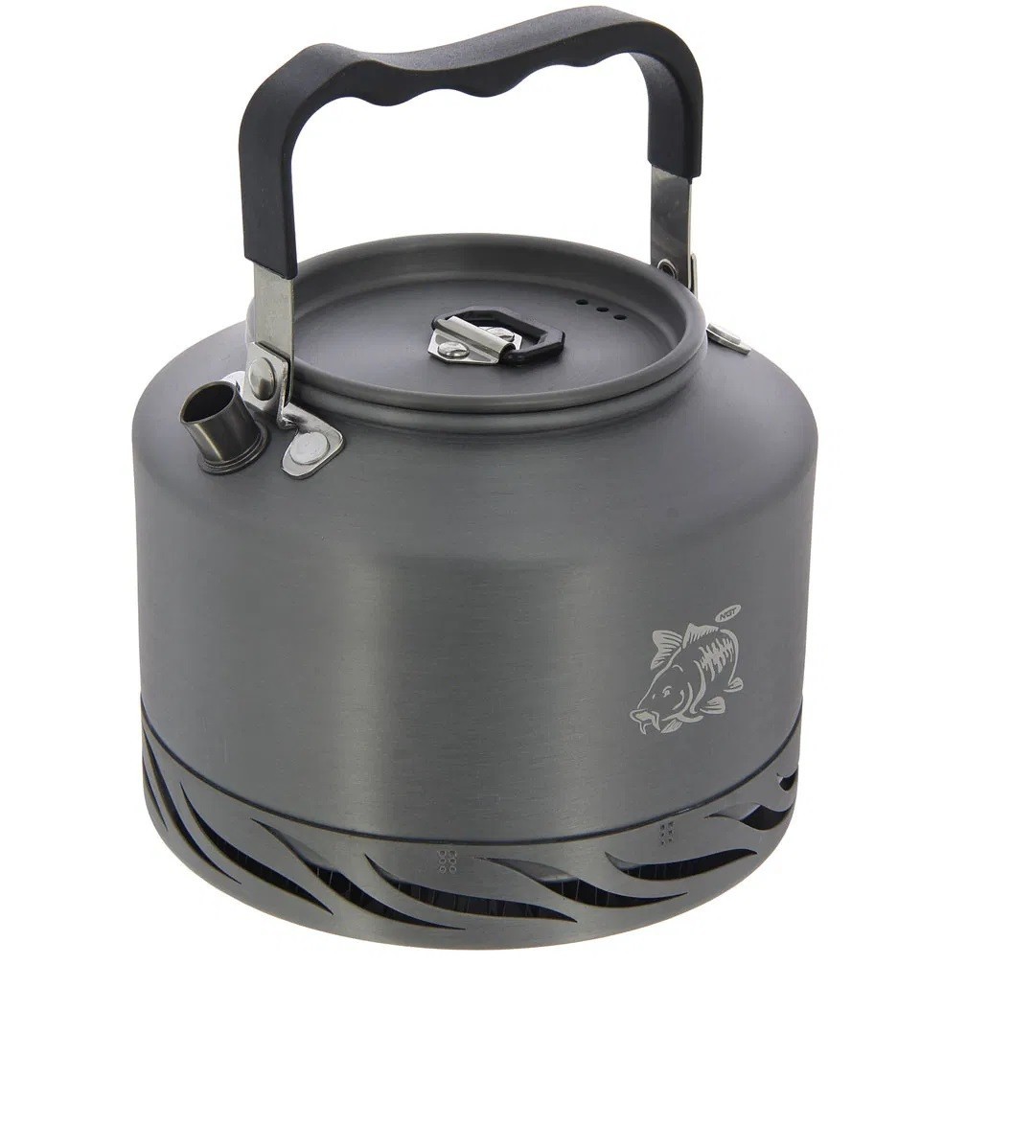 NGT Fast Boil Kettle 1.1L Folding Handle Camping Carp Fishing for Fishing Bivvy