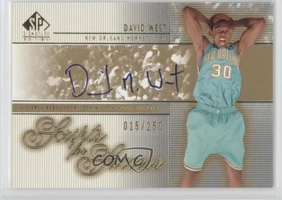 2003 SP Signature Edition Scripts for Success /250 David West Rookie Auto RC 0v1