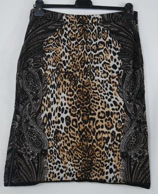 ULLA POPKEN Weicher Stretch Strick Rock Leoparden Modern Edel Größe 42/44 TOP!