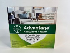 Bayer Advantage House Fogger 3 x 2 oz Cans Kills Fleas, Eggs Ticks 7 Months