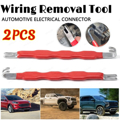 #ad #ad Auto Electrical Connector Removal Tool 2 End Car Wiring Harness Release Pick Set $12.55