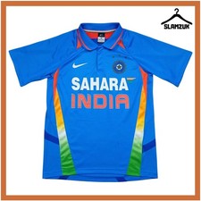 India Cricket Shirt Nike Medium Home Kit ODI Polo Jersey 2011 2012 II29