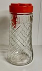 Tang! Clear Glass Pitcher 1L Orange Lid & Handle Swirl Pattern Vintage — photo 5