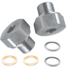 2Pcs Oil Pressure Sensor, Oil Pressure Sensor Adapter for M16 1.5 Adapter to ...