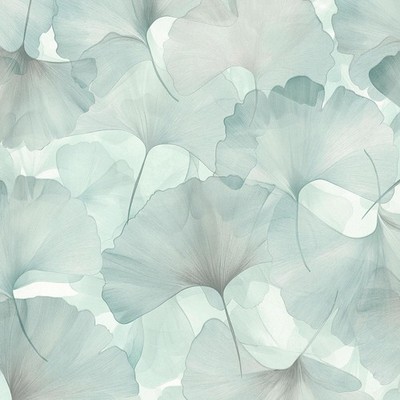 Ginko Dream Vinyl Wallpaper Teal Erismann 1047018 Stylish Contemporary Decor