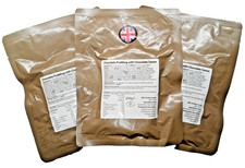 3 x Chocolate Cake In Chocolate Sauce Pouches - MRE - Ration - Hiking - Prepping
