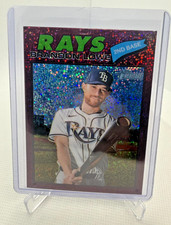 Brandon Lowe 2026 Topps Heritage #369 Burgundy Sparkle Refractor  Rays Pirates