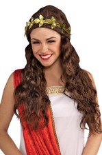 Brand New Greek Goddess Golden Leaf Headband Costume Accessory