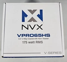 6.5" Loudspeaker Replacement 175W 4 Ohm 1.5" Voice Coil Coaxial w/ Horn Tweeter