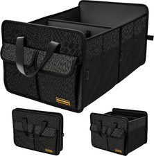 Sturdy Car Trunk Organizer Large Capacity Trunk Organizer for Suvs Sedans, H