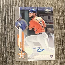 2020 Topps Chrome RC Auto #RA-AT Abraham Toro Houston Astros Rookie Oakland A’s