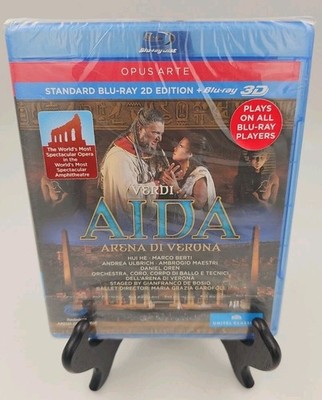 VERDI: Aida (Blu-ray 3D) Hui He, Marco Berti, Andrea Ulbrich  New/Sealed 