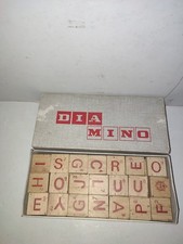 DIAMINO B.E. GAME  WOODEN MADE IN FRANCE GAY-PLAY VINTAGE COMPLETE LETTER