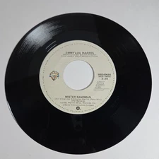 EmmyLou Harris "Mister Sandman" 45 Vg+ Tested Jukebox 1981 Rare