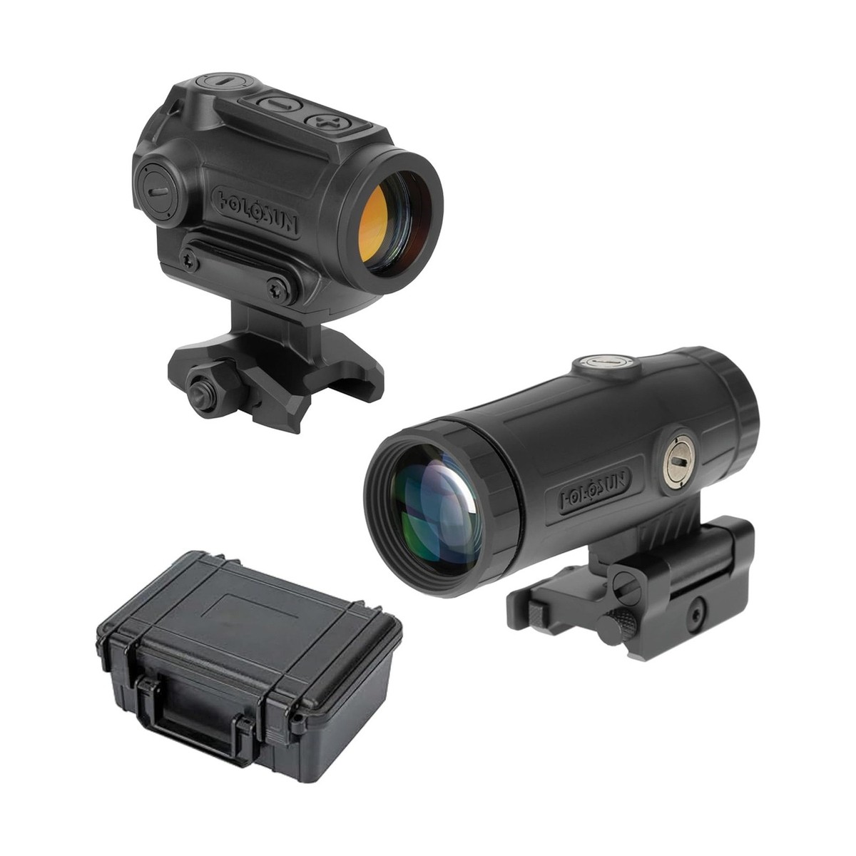HOLOSUN ARO 2 MOA Enclosed Rifle Sight and HM3X Magnifier