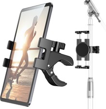 iPad Clamp Mount, Tablet Holder for Treadmill, Mic Stand, Stroller, Exercise ...