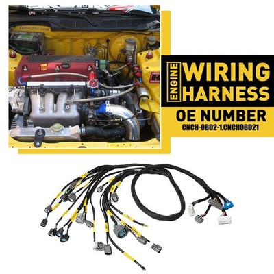 Engine Harness For Honda Civic Integra B16 B18 D16 OBD2 Tucked Budget D B-series
