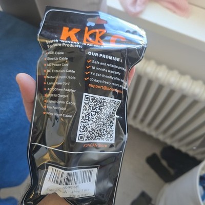 KUNCAN UK 3-Pin to IEC C13 Power Cable Lead Computer Monitor Printer PC NEW