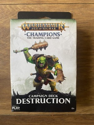 Warhammer Age of Sigmar Champions Trading Card Game Campaign Deck - Destruction