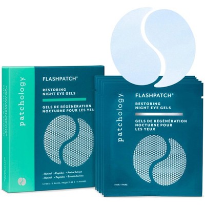 FlashPatch Restoring Night Eye Patches with Retinol, Squalane & Peptides   Hy...