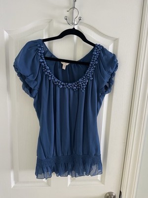 Ted Baker Women's Blouse Size 3 Buttons Detail Preowned Great Condition