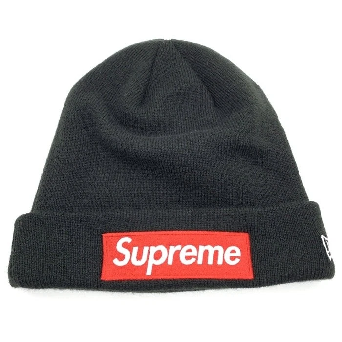 Casquette bonnet Supreme 22AW New Era boîte logo noir acrylique occasion