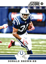 2012 Score GLOSSY #294 Donald Brown Indianapolis Colts