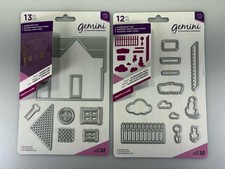 Lot Of 2 Crafters Companion Gemini  House  Themed Papercraft Die Sets NEW 
