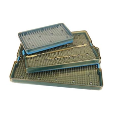 3Pcs/Set Silicone Sterilization Tray Case Dental Instrument Disinfection Box US