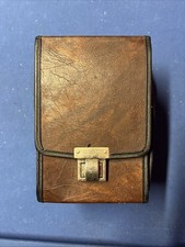 VTG 8 Track Tape Carrier Case Holder Retro Leather Rare 5 Tapes Willie Nelson