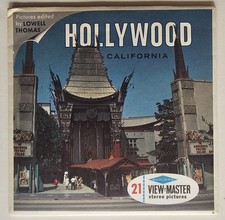 Hollywood California View Master Packet A194 3 Reel Set  Book Sawyer's 3D