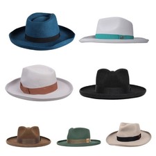 Old-fashioned Wool Hat Unisex Hat Top Hat for Travel Outdoor Gatherings Holiday