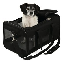 Pet Carrier Sherpa Original Deluxe Airline Approved Large Black 55511 Travel