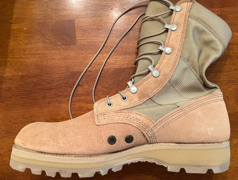 Belleville Botas Militares Clima Caliente Tipo 2 Bronceadas Combate Emitidas Para Hombres EE. UU. 10.0R Foto 3 de 4