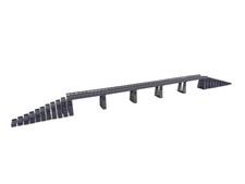 Modellbahn Brücke mit Brückenpfeilern H0 Spur – Komplettset – variabel bis 90 cm