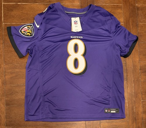 Men’s 2XL Baltimore Ravens Lamar Jackson Nike Purple Vapor F.U.S.E. Limited NWT