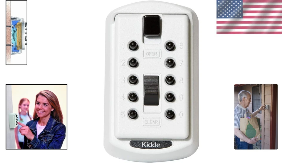Premium 2-Key Slimline KeySafe - Customizable Combination Lock for Home Security - Image 2 of 4