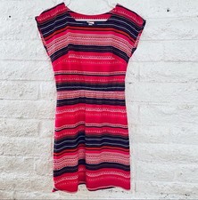 Women's Short Sleeve Dress Size Small Black Pink Casual Work Office Style