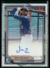 2024 Bowman Chrome #CPA-JZ Julio Zayas Prospect Autographs HTA Choice /150